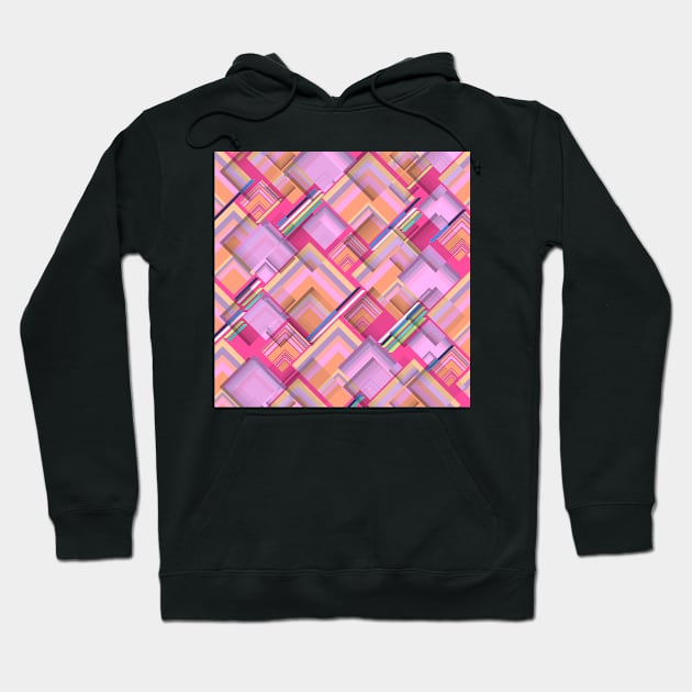 Spectacular geometry in pink Hoodie by cocodes